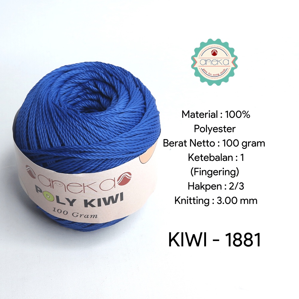 Benang Rajut Poli / Poly Kiwi Yarn - PREMIUM - 1881