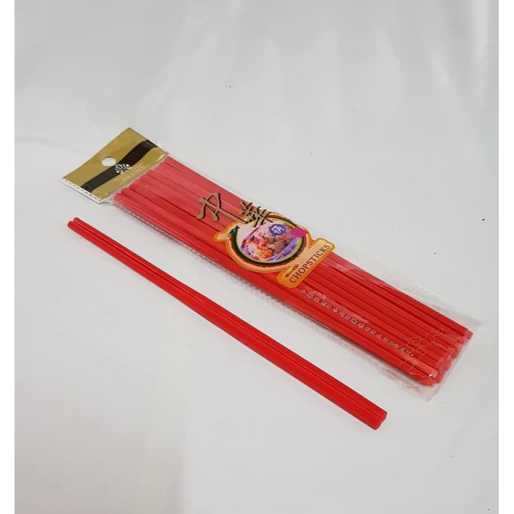 Sumpit Makan Melamin / Melamine Chopstick Dinemate Merah