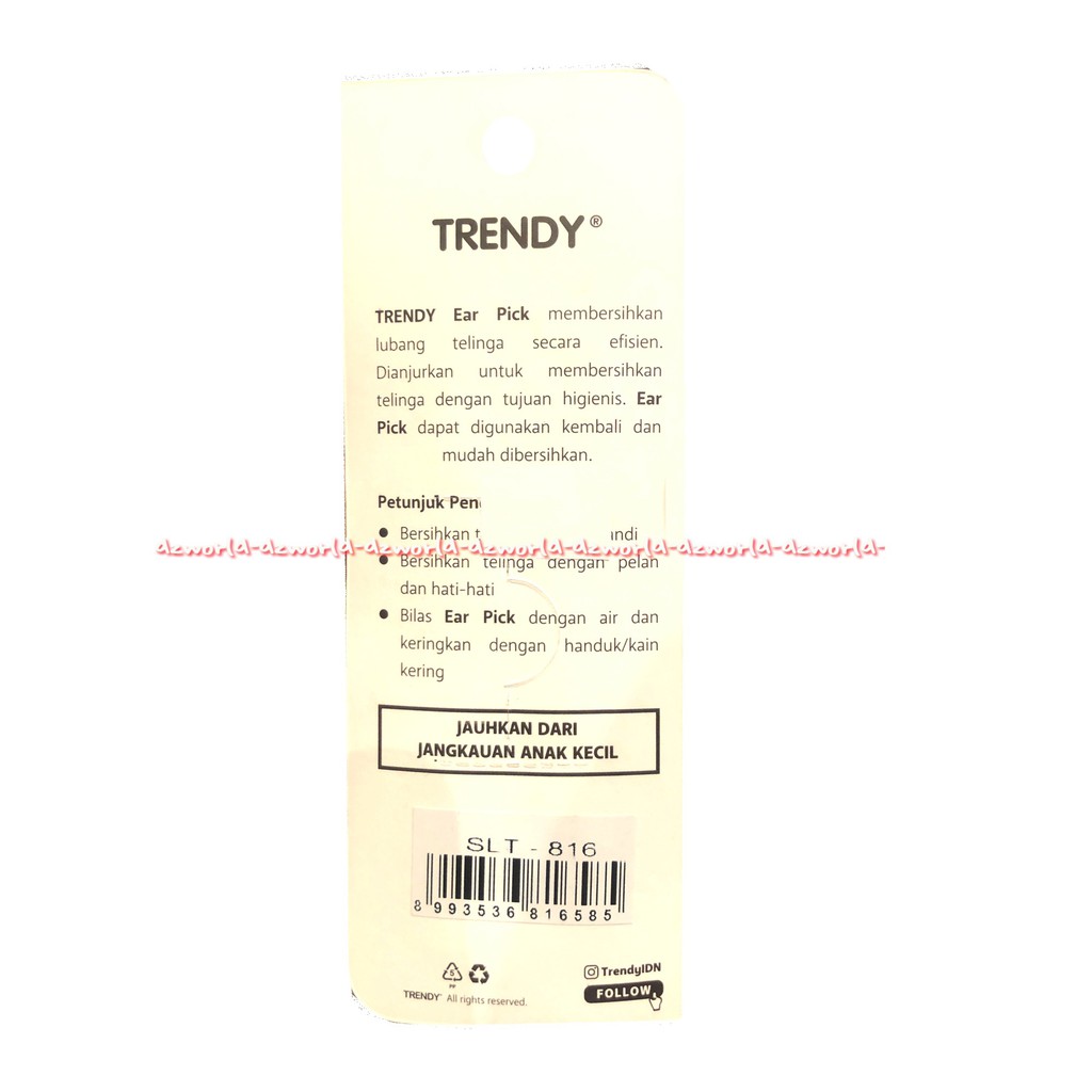 Trendy Ear Pick Stainless Steel Korek Kuping Besi Stainless Pembersih Telinga