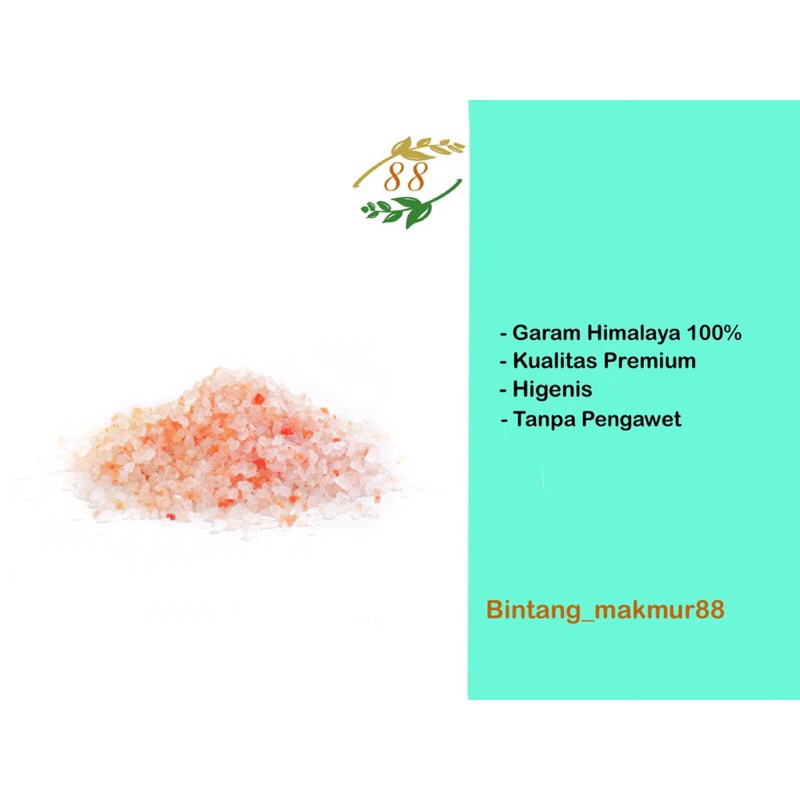 

Garam Himalaya 500gr/ Himalayan Pink Rock Salt Asli 100%