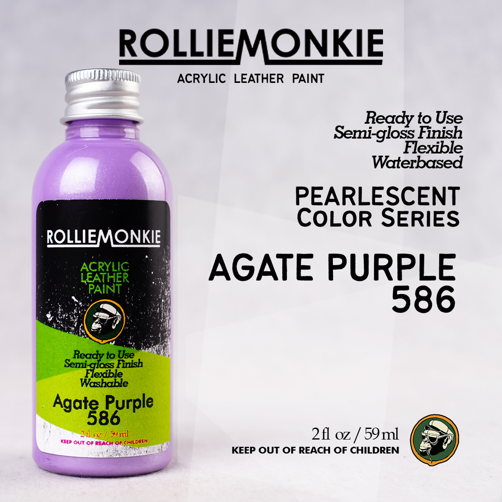 

Rolliemonkie Cat Acrylic Leather Paint - Agate Purple Pearl, not angelus