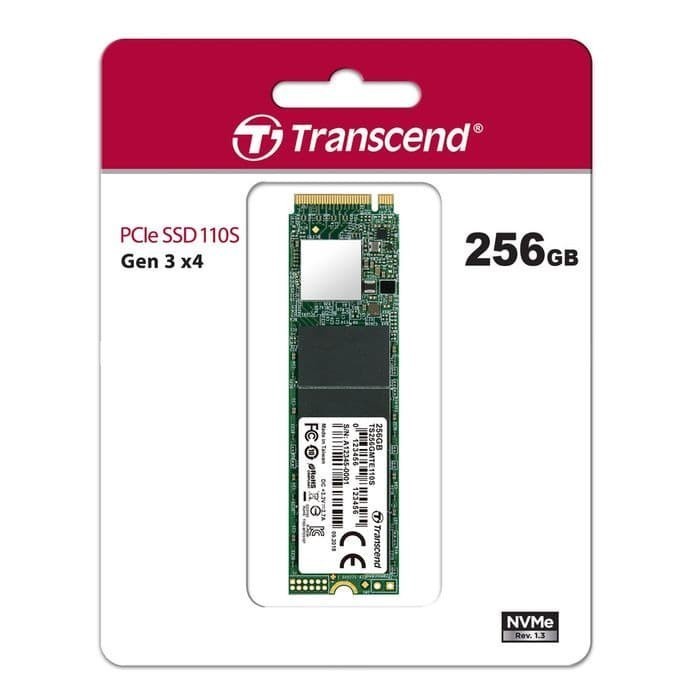 SSD Transcend 256GB NVMe PCIe Gen3 x4 M.2 TS256GMTE110S