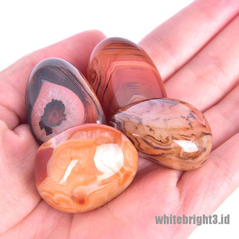 ❤White3 Warna Putih❤ Batu Akik Madagascar Alami Untuk Keberuntungan