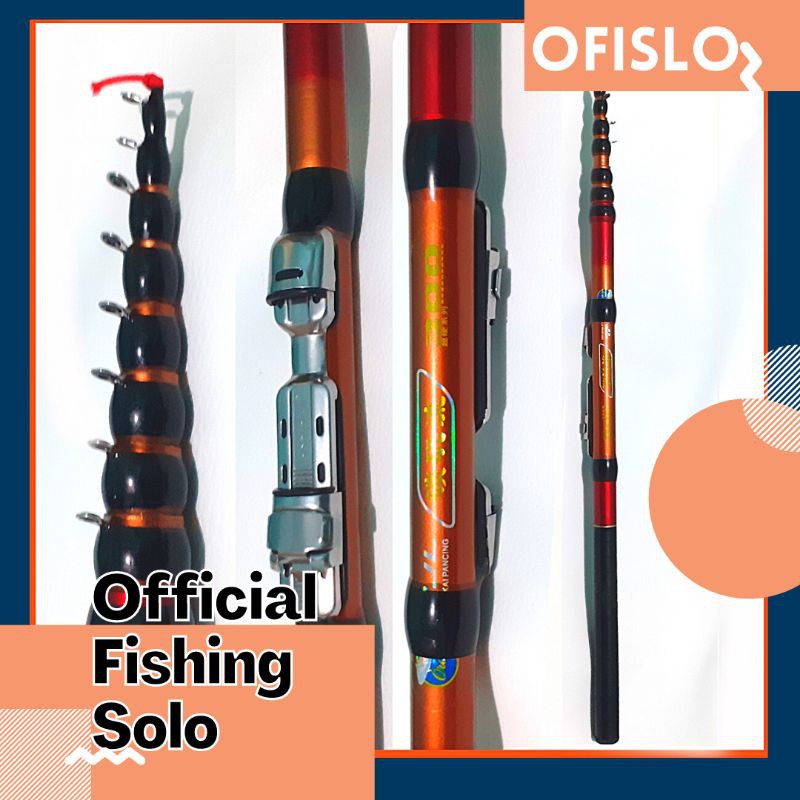 Pancing tegek ORCA TJL ukuran 300 fiber Ros pendek