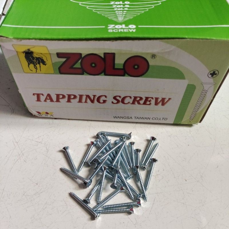 sekrup taping 11/4&quot; zolo Taiwan (100pcs) / tapping screw zolo 11/4&quot; taiwan (100pcs)