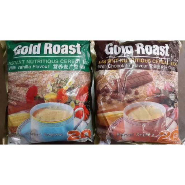 

GOLD ROAST INSTANT CEREAL VANILLA & COKLAT 20 SACHET