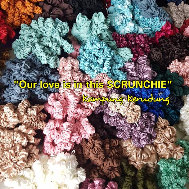 Scrunchie Satin SMALL Scrunchies Ikat Rambut Kunciran Cepolan Murah