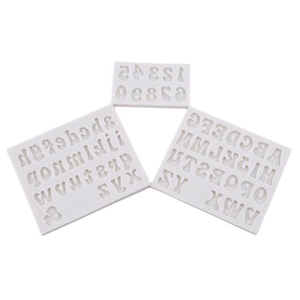 Populer 3D Huruf New Fondant Cetakan Alphabet Number