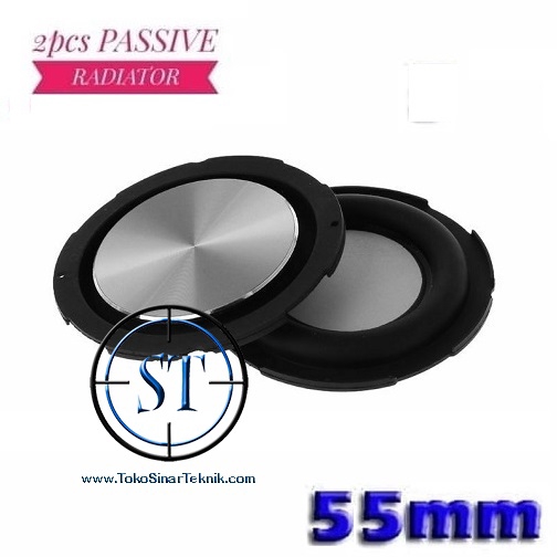 2PCS Bass Passive Radiator Speaker Rubber 55mm Audio Strengthen DIY penguat Bass Pasif Speaker