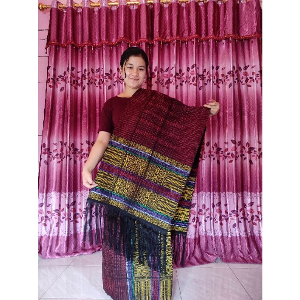 Pucca klasik songket tarutung sarung tarutung tenunan tangan tarutung ori setelan rok selendang