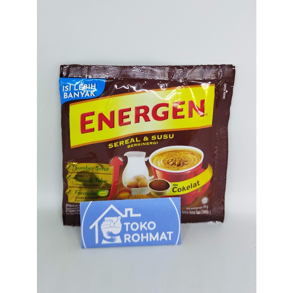 

Energen Coklat Vanila Kacang Hijau 34g | Kemasan Baru