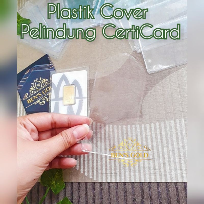 

PLASTIK COVER PELINDUNG CERTICARD ANTAM PLASTIK ANTAM