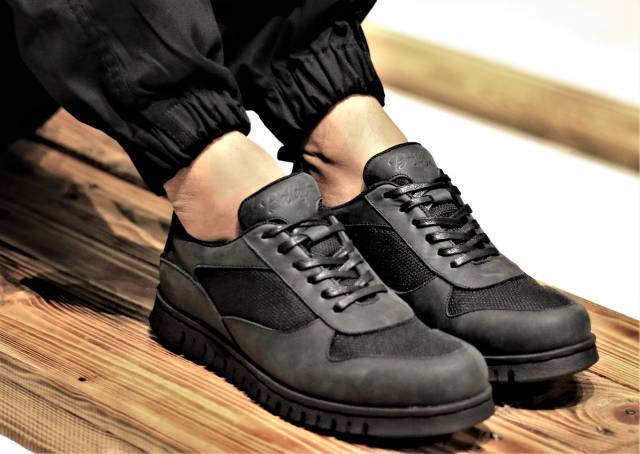 NICK BLACK - BRADLEY'S | Sepatu Sneakers Kulit Kasual Santai Pria Kerja Kuliah Nongkrong Biker