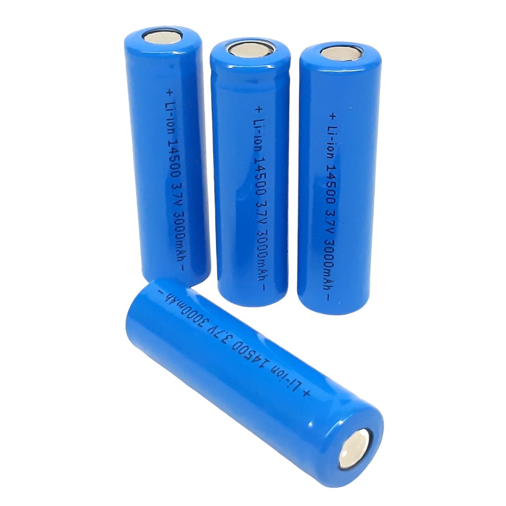 Baterai Cas Senter Swatt Alat Cukur Elektrik Type 14500 Li-ION 3.7V - 3000mAh Paket 4/Pcs