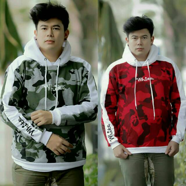 White FullPrint Hoodie