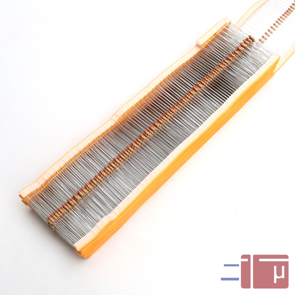 X10 Resistor 220K 1/4W Karbon 5% Taiwan Kaki Tembaga