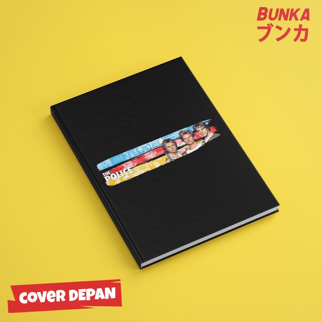 

Notebook 80's Band The Police Hardcover A5 Buku Tulis Catatan Notes Agenda Planner Jurnal