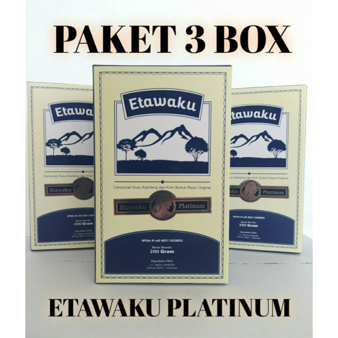

paket 3 box susu kambing etawaku platinum
