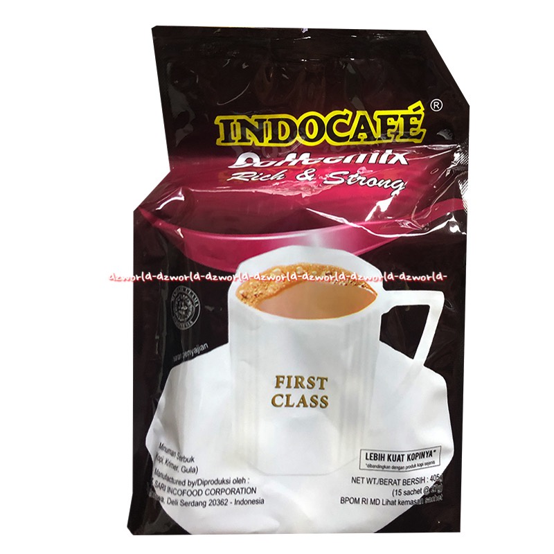 

Indocafe Coffeemix 15sachet Rich & Strong First Class Lebih Kuat Kopinya Kopi Indo Cafe Coffe Mix