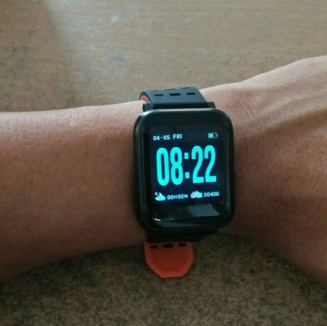 Smartband A6 anti air monitor detak jantung/jam pintar/fitnes tracker