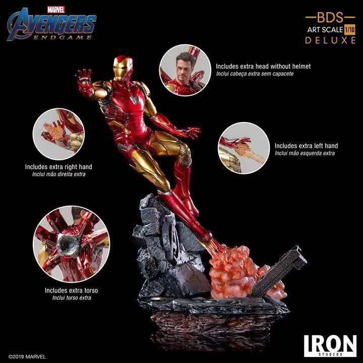 Iron Studios Studio Iron Man Mark 85 Endgame Scale 1/10 Deluxe Version
