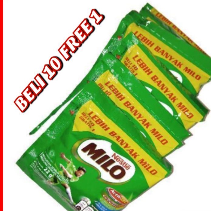 

MILO ACTIVE GO 22GR susu coklat NESTLE MILO Beli 10 FREE 1