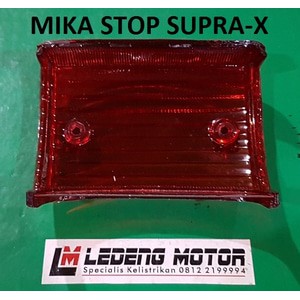 Mika Stop Supra-X Lama 100cc Kaca Lampu Rem Only lokal