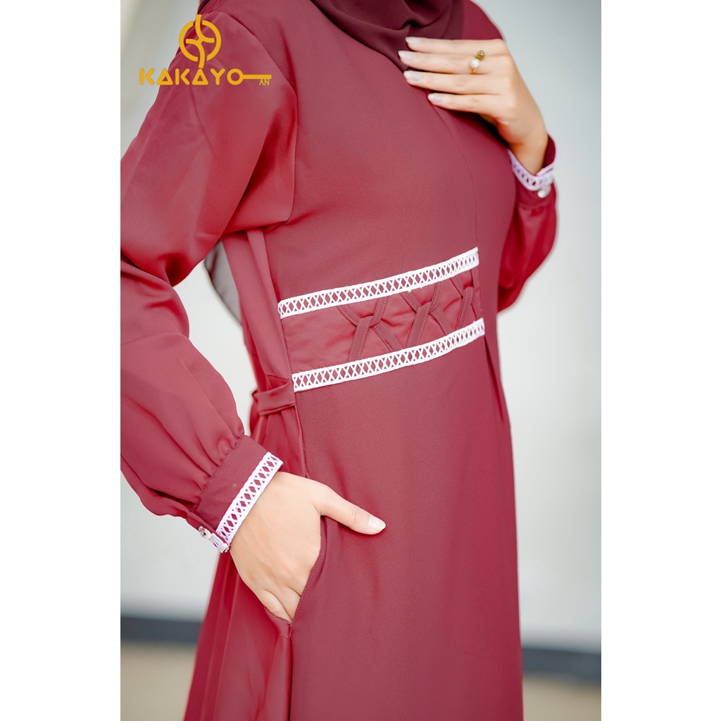 Gamis dewasa /Baju lebaran/baju gamis kekinian dari Kakayo