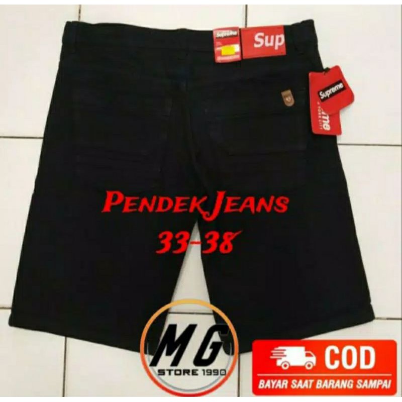 CELANA JEANS PENDEK PREMIUM BIG SIZE JUMBO PRIA LAKI LAKI