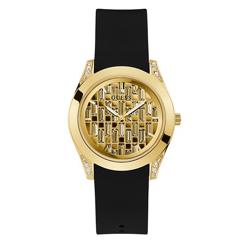 Jam Tangan Wanita Guess Watch Black & Gold CLARITY - GW0109L1