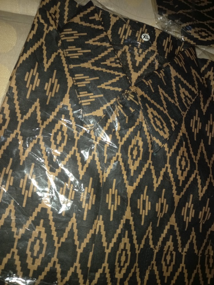 Bswart Batik Hrb026 Kenongo Hem Pendek Padi Pekalongan M L Xl Batik Pria Murah Modern Grosir