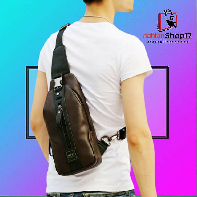 TAS SELEMPANG PRIA MO&amp;Y 9014 KULIT IMPORT / TAS SLEMPANG KULIT IMPORT