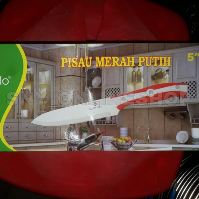 PISAU DAPUR KOMODO STAINLESS STEEL KNIFE PISO POTONG SAYUR MASAK