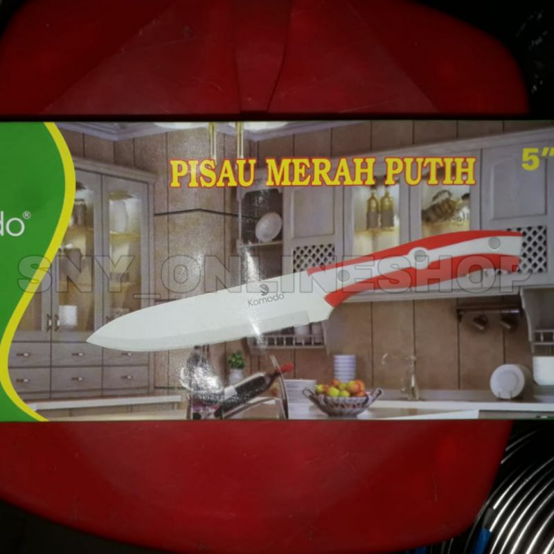 PISAU DAPUR KOMODO STAINLESS STEEL KNIFE PISO POTONG SAYUR MASAK