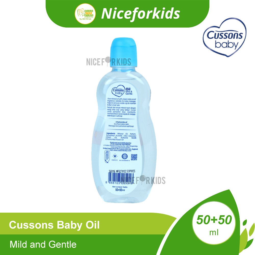 Cussons Baby Oil 50+50ml / Minyak Pijat Bayi