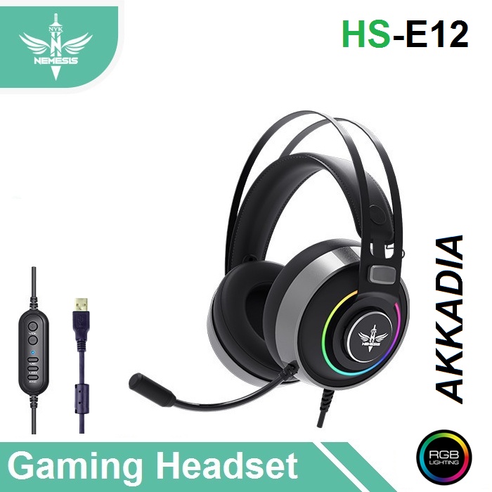 Headset Gaming NYK Nemesis Akkadia HS-E12 USB 7.1