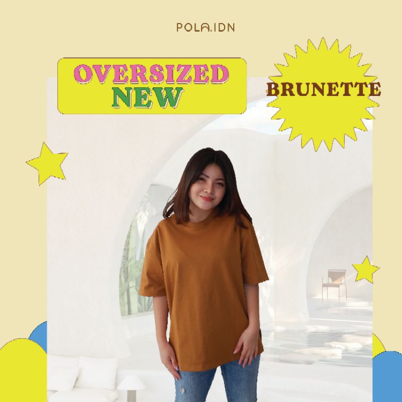 POLA IDN - OVERSIZED TEE NEW ( KAOS POLOS WANITA ) #ENDYEARSALE