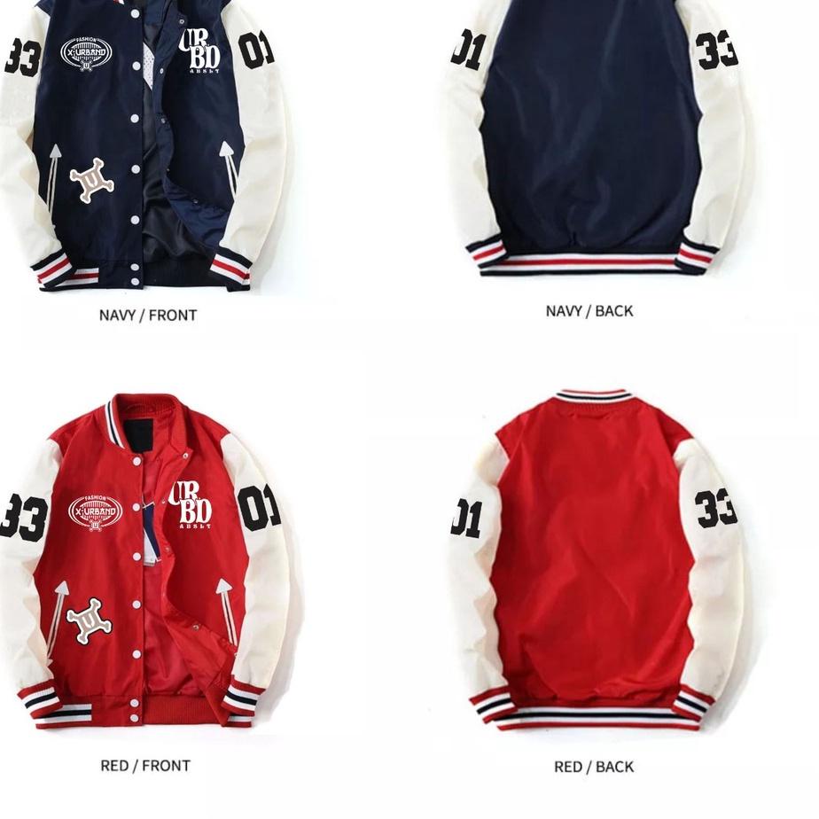 Lagi Tren.. Varsity Waterproof Baseball jacket Bordir A218- X URBAND ABSOLUTE | Jaket baseball pria 