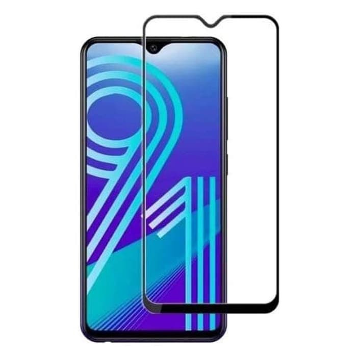 Tempered Glass Full Cover For Vivo Y95 - Black