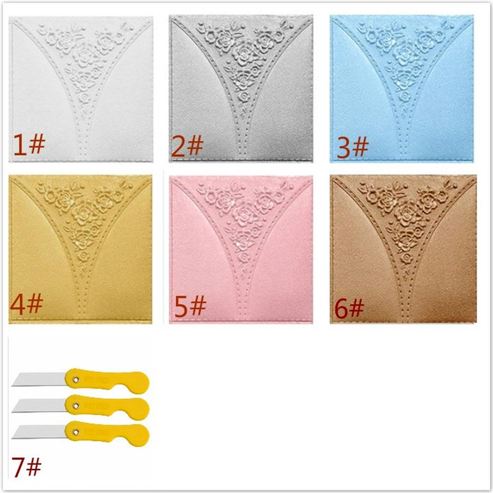 Stiker Dinding 3d Bahan Busa Tahan Air Warna Putih Emas Silver Biru Pink Coklat Indonesia 2021-2