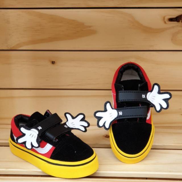 Sepatu Anak Sneakers Vans Mickey Mouse Kids / Sepatu Vans Anak / Sneakers Anak / Sepatu Sekolah / Sepatu Casual Anak