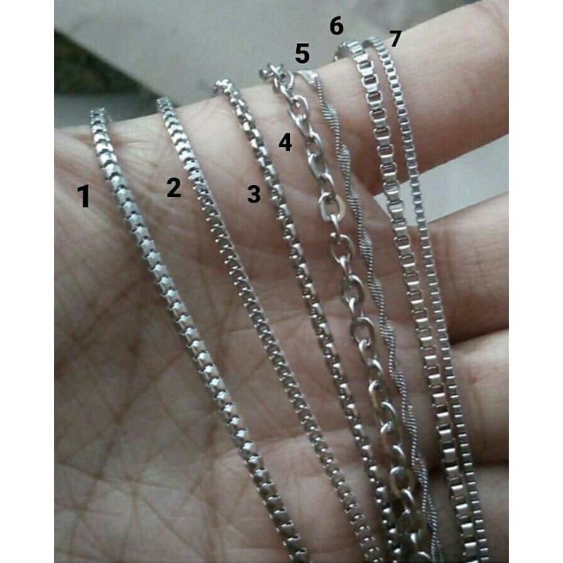 KALUNG TUTANIUM SILVER ANTI KARAT SELAMANYA A-00037