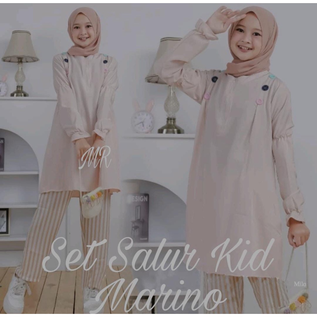 Trand Fashion Kekinian Baju Setelan Tunik Anak Remaja Perempuan Muslimah Pesta Kondangan Viral Terba