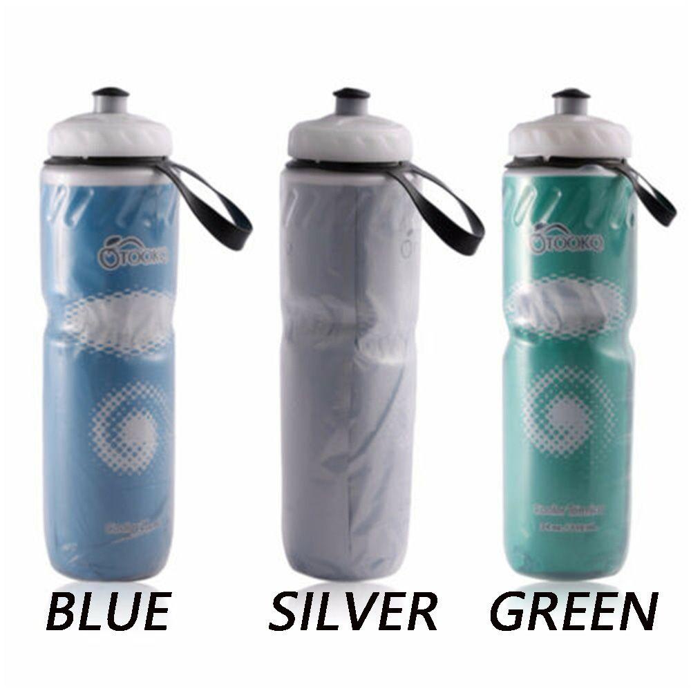 Populer 750ML Botol Olahraga Travel Gym Dual Layer Thermal Menjaga Bening BPA Free Sport Cup