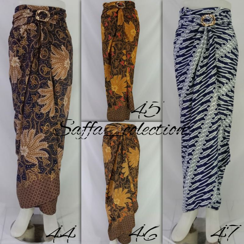 rok lilit batik modern / rok lilit batik/bawahan kebaya modern/rok serut/rok batik