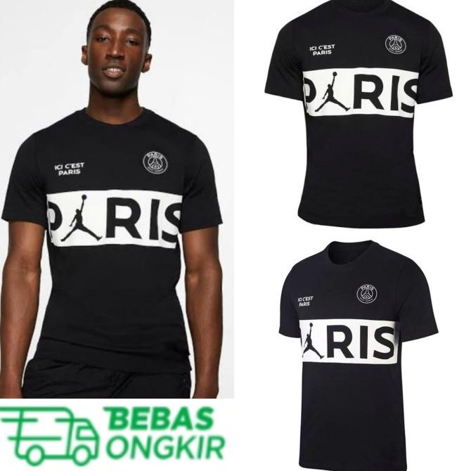 BISA COD Kaos PARIS - Baju distro fashion pria kaos AIR JORDAN x PSG