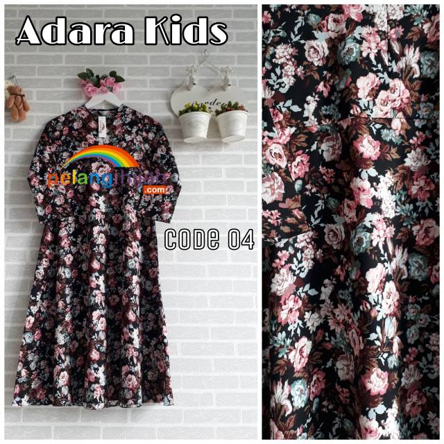 Baju Anak Muslim  Gamis Ori Pelangi Hijab