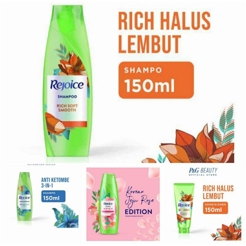 Jual SHAMPO DAN CONDITIONER REJOICE KEMASAN 150 MILI Shopee Indonesia