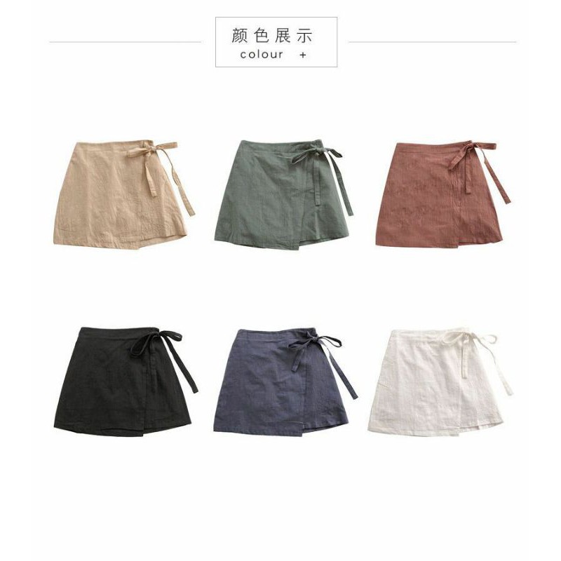 KOREA MINI HIGH WAIST SKIRT CLOE //ROK MINI SIZE LENGKAP POLOS ALINE