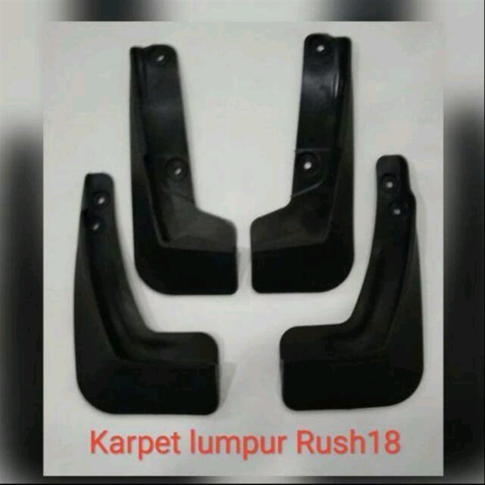 mudguard Karpet RODA PENAHAN lumpur TOYOTA all new rush / terios 2018 SAMPAI 2021 HITAM PLASTIK 2019 2020 2022